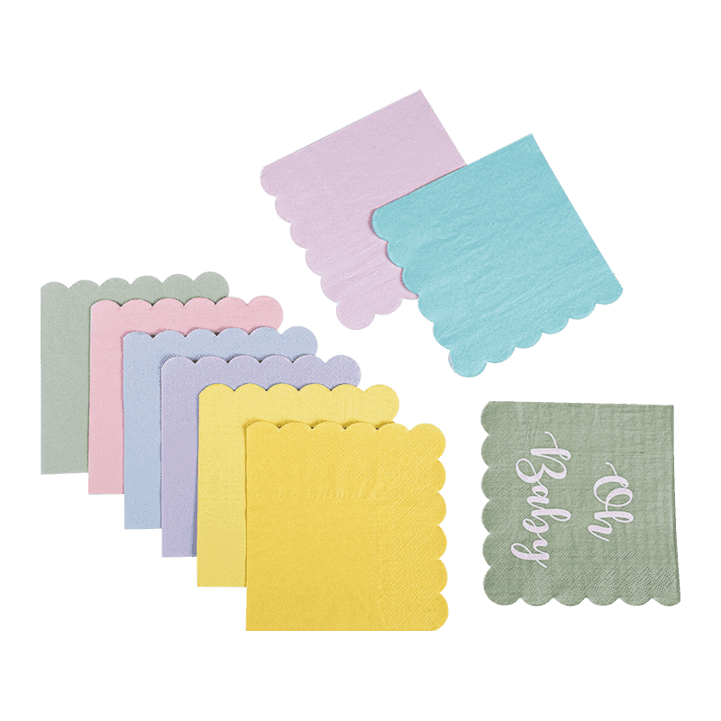 24x24 ผ้าเช็ดปากที่มีคุณภาพสูงสีสันสดใส SJ6101