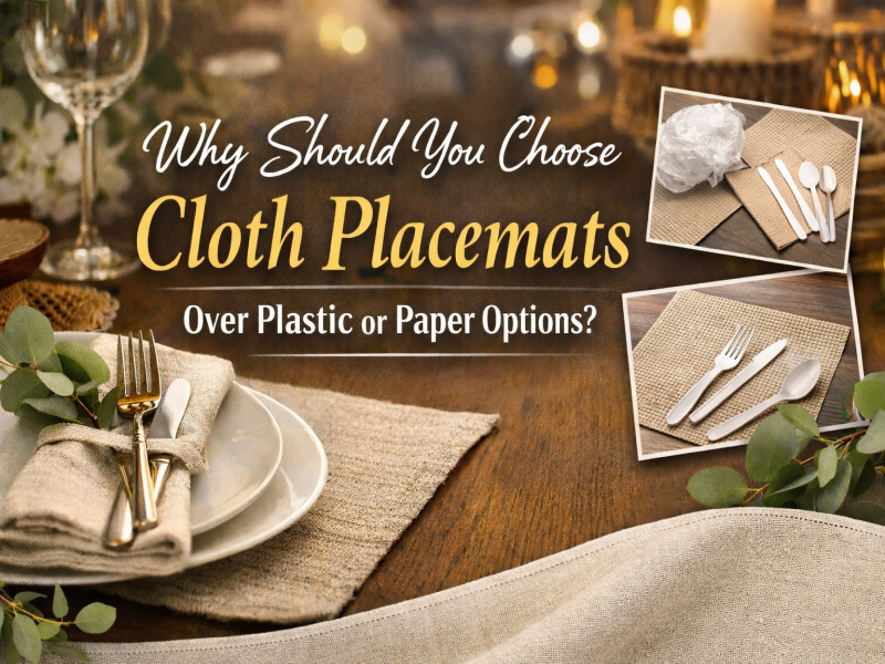 เหตุใดคุณจึงควรเลือกใช้แผ่นรองจานแบบผ้ามากกว่าตัวเลือกพลาสติกหรือกระดาษ
